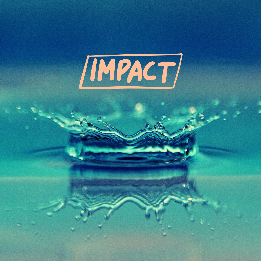 water splash making waves